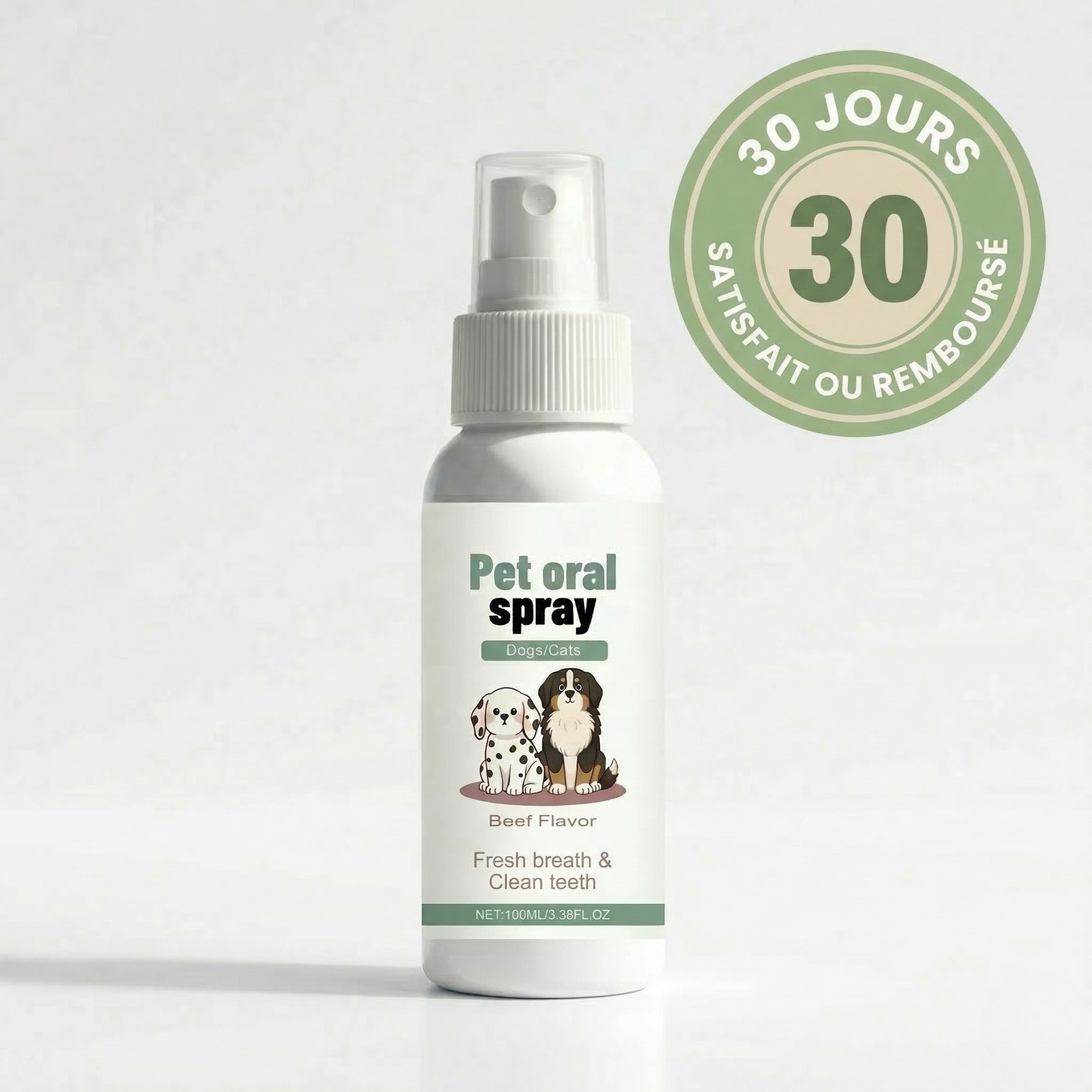 Spray dentaire aux probiotiques pour chiens et chats