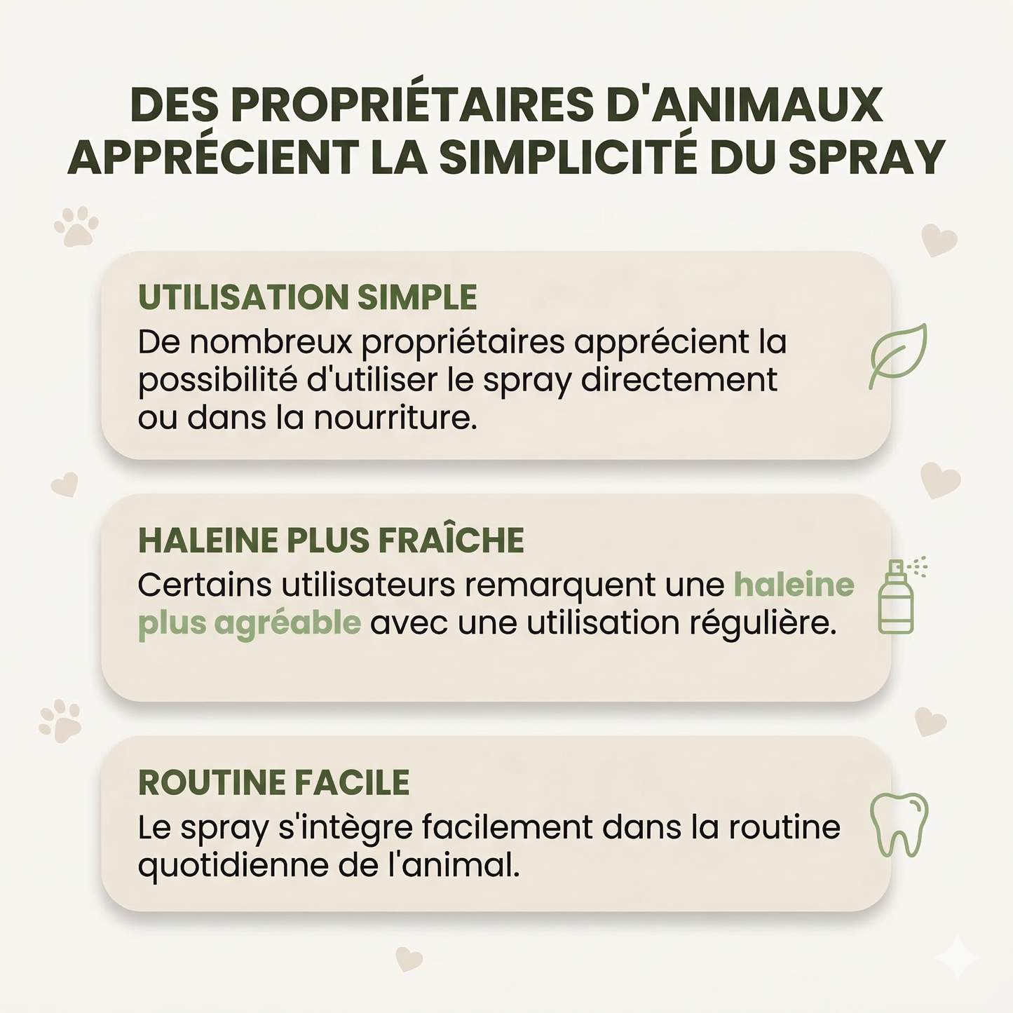 Spray dentaire aux probiotiques pour chiens et chats